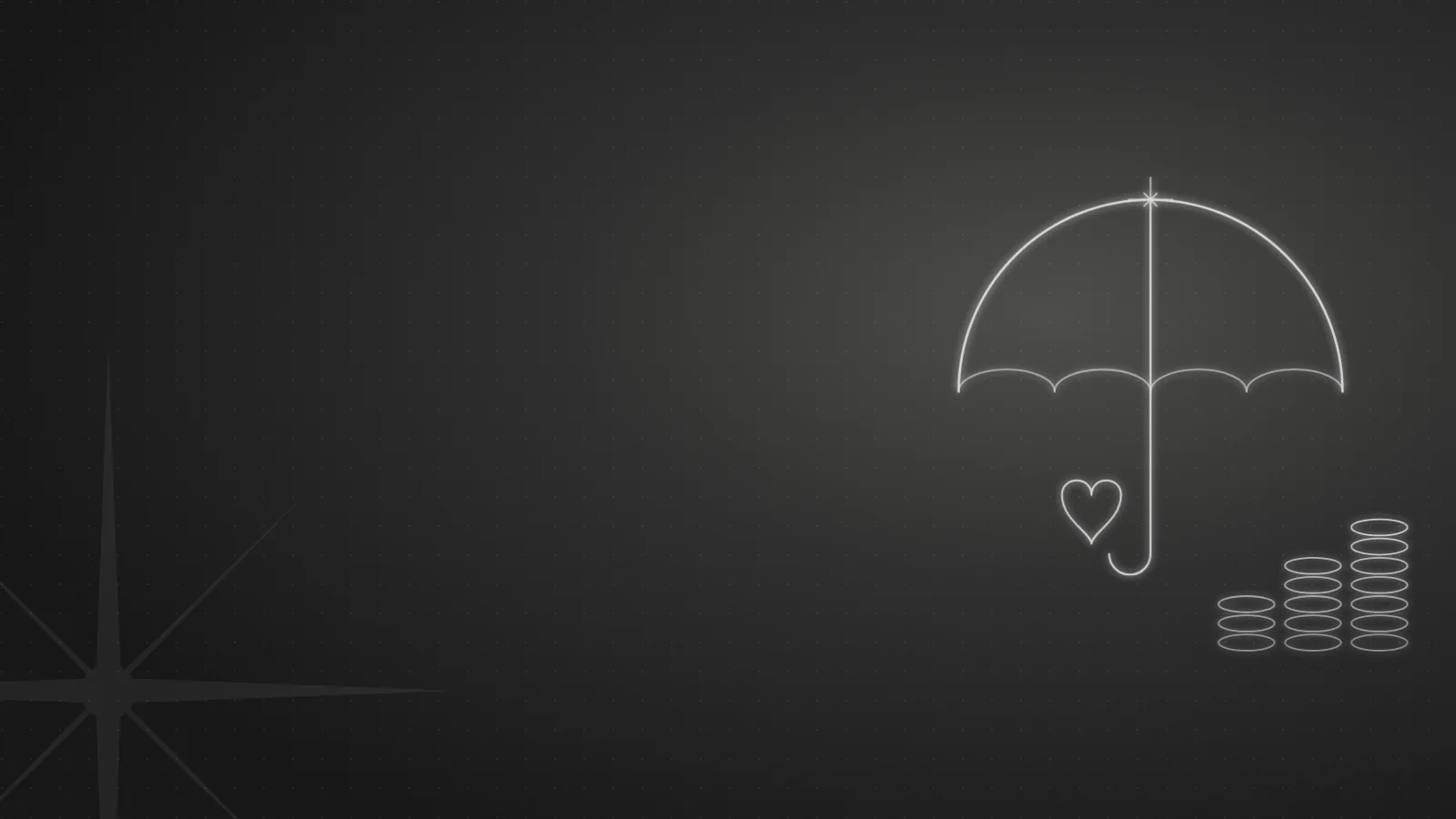 Illustration : parapluie de protection sociale et épargne salariale